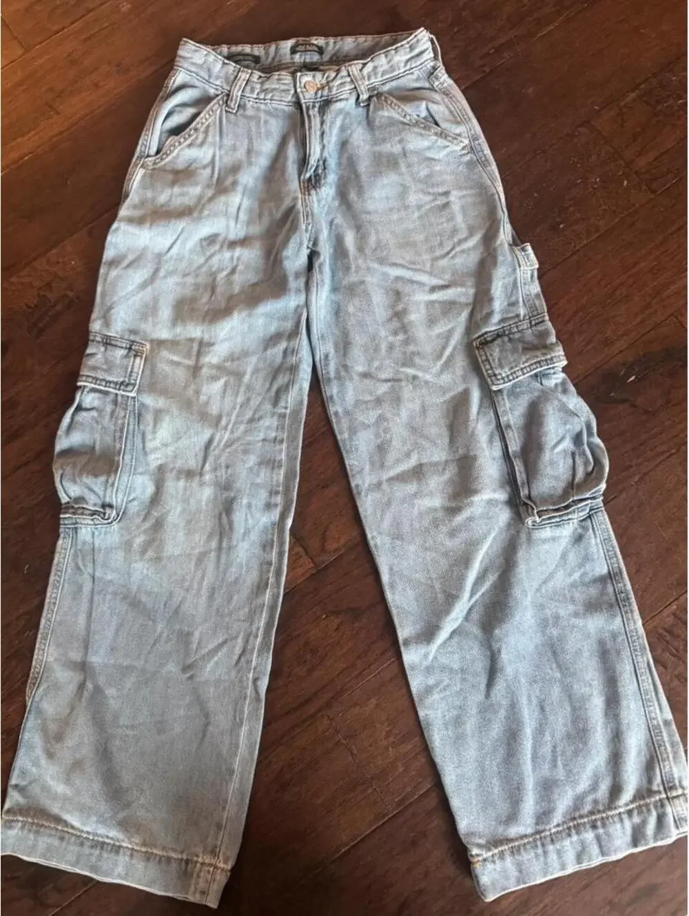 Wild Fable Mid-Rise Baggy Cargo Jeans – Size 00
